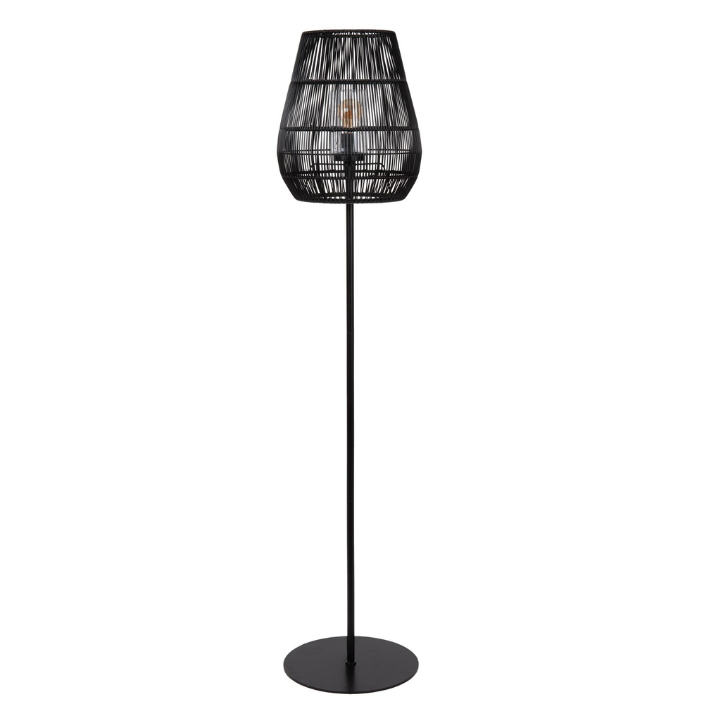 Lucide VloerlampNerida zwart IP44 - Ø 35cm - 03845/81/30